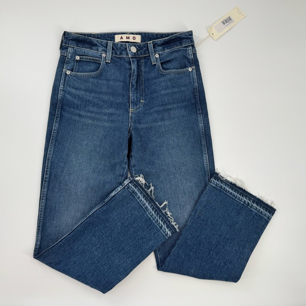 AMO Bella Crop Jeans In Crush Women's Size 28 NWT
